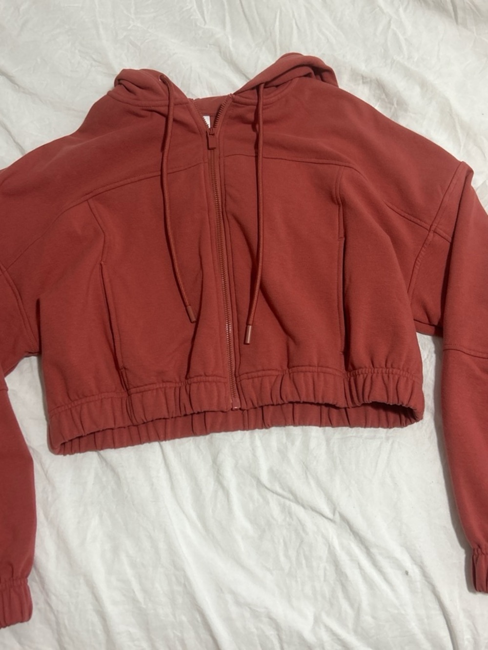 Cropped zip up